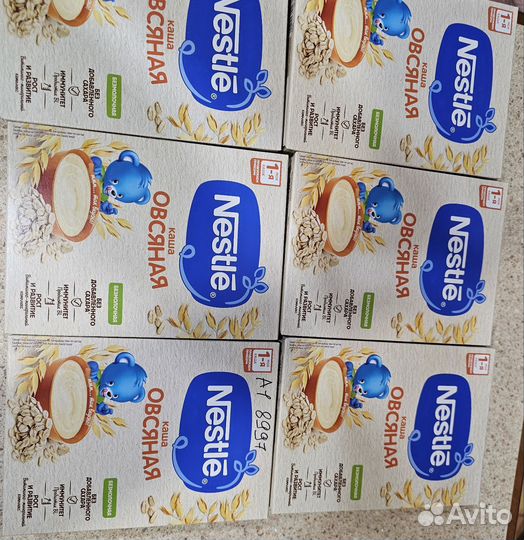 Детские каши безмолочные nestle