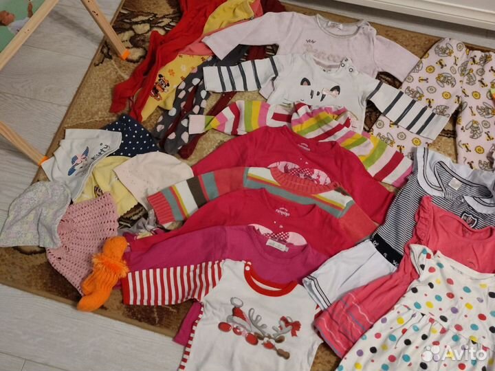 Вещи пакетом на девочку 80-86