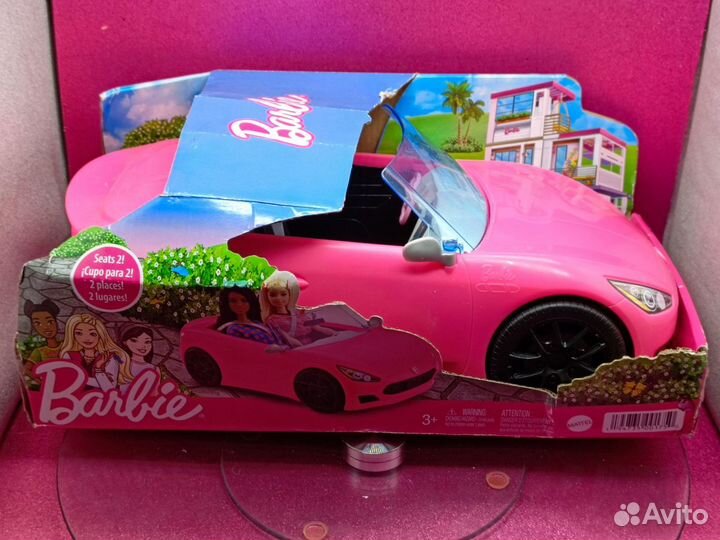 Машина Барби кабриолет. Barbie Car Pink Cabriolet