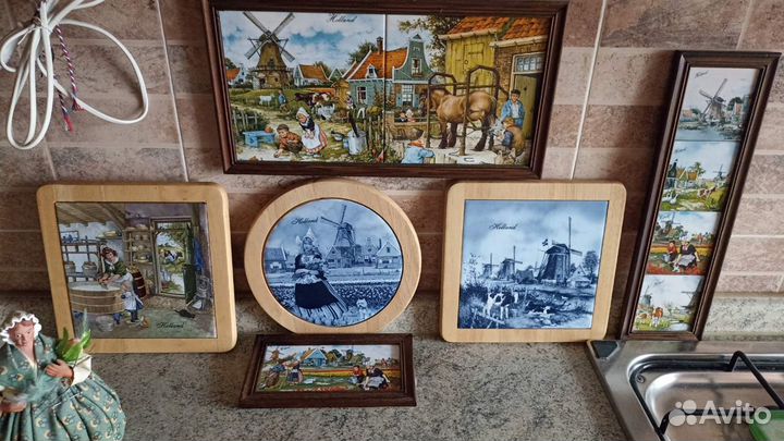 Голландские картины плитка кафельная и дерево