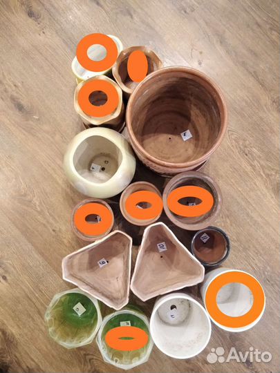 Керамические кашпо для цветов