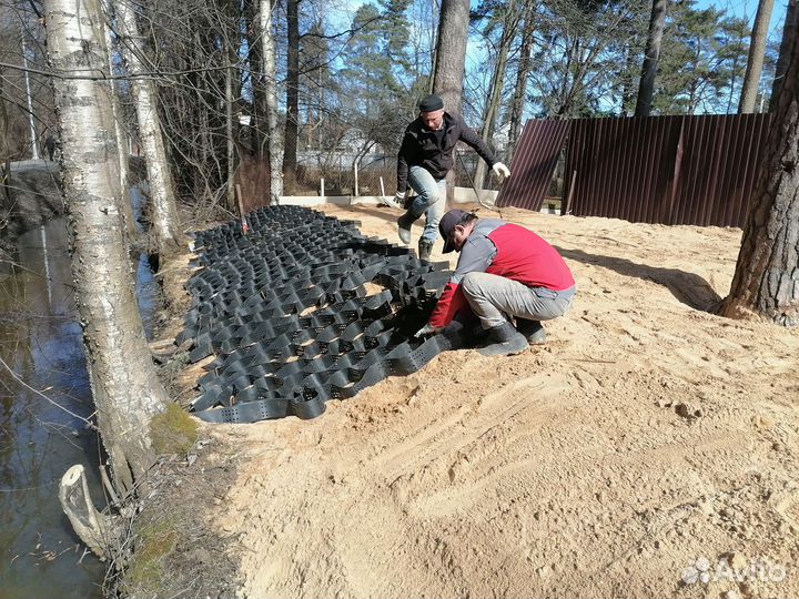 Отсыпка, выравнивание, планировка, раскорчевка