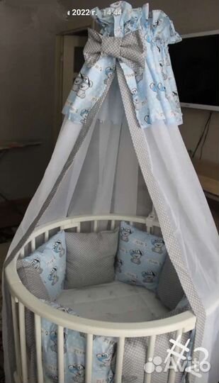 Балдахин и бортики в кроватку