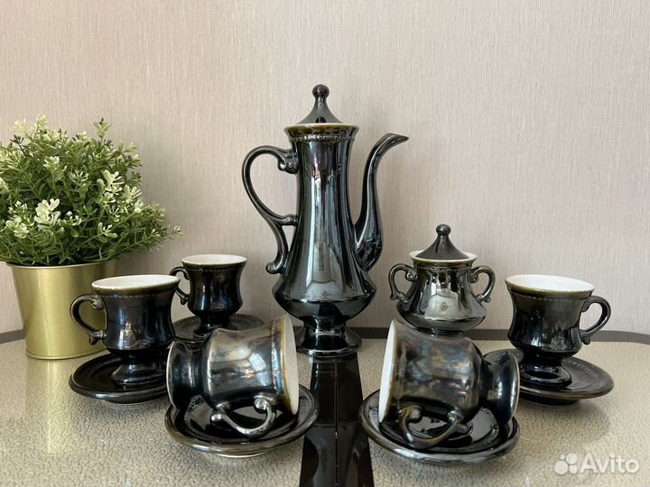 Кофейный сервиз керамика СССР 5 персон