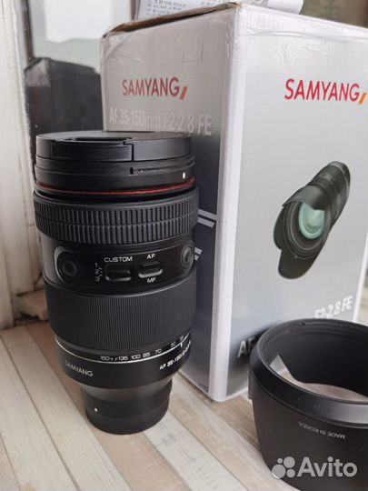 Объектив samyang 35-150 f2.0-2,8 на гарантии