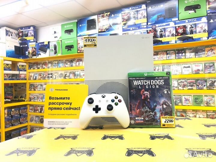 Xbox One S 500 GB + Watch Dogs Legion Новый Диск