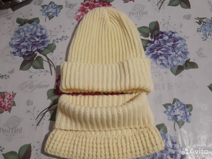 Комплект шапка+воротничок