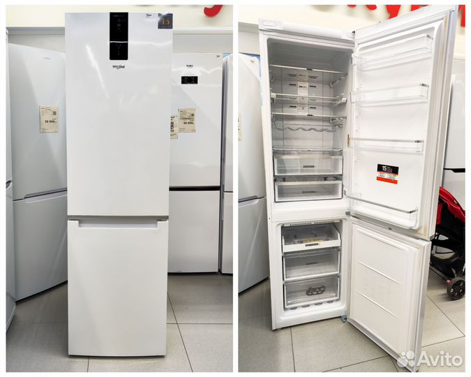 Новый премиальный холодильник Whirlpool 2м/NoFrost