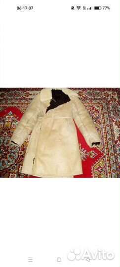 Тулуп мужской из овчины армейский