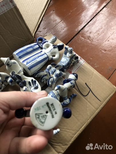 Фигурки гжель СССР