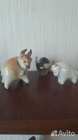 Бык в подарочной бумаге и коробке ифз