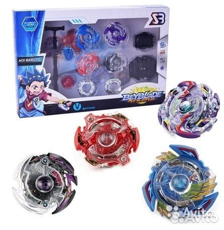 Набор бейблэйд BeyBlade 4 Волчка Storm Gyro BB804