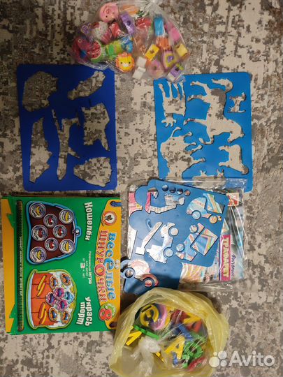 Игрушки развивающие,книги большим пакетом