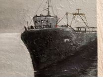 Картина "Одинокий корабль"