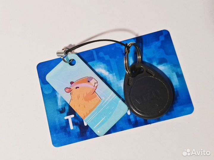 Брелок Тройка капибара в стиле аниме