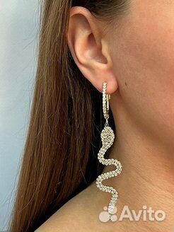 Серьги - змейки