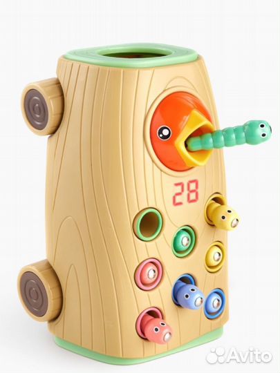 Игрушка-стучалка hungry bird Happy Baby