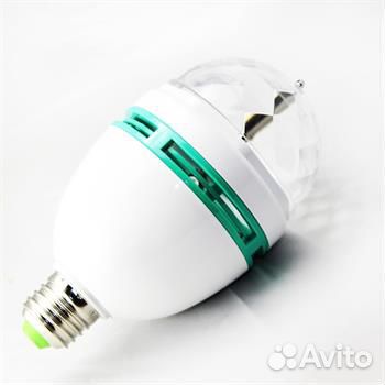 Светодиодная цветная диско-лампа E27 новая