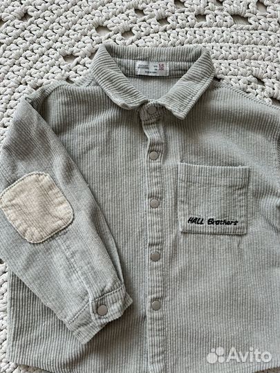 Вельветовая рубашка для мальчика под zara