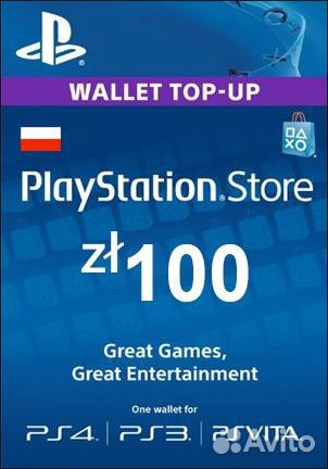 Карта пополнения ps store польша