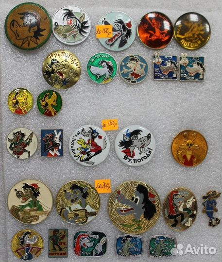 Детские значки СССР Школьные Мультфильмы Сказки