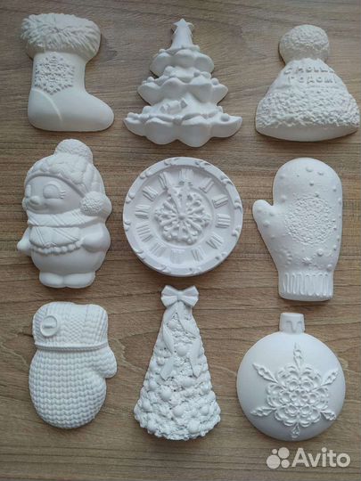 Декоративные фигурки из гипса