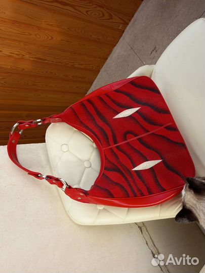 Cумка натуральная кожа ската