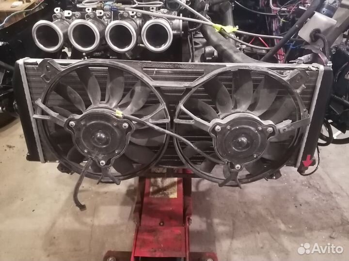 Радиатор охлаждения + вентилятор нива