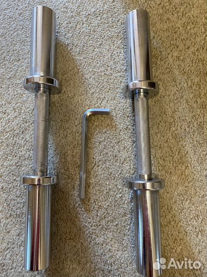 Гриф гантельный (хромированный) 510мм