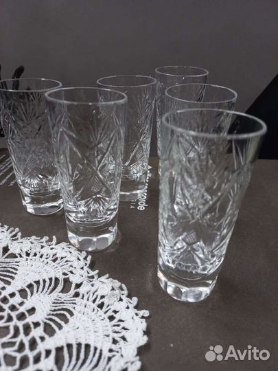 Стопочки хрустальные