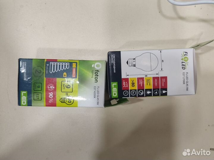 Лампа диодная е27 foton фотон 9ват gauss Гаус 9,5в