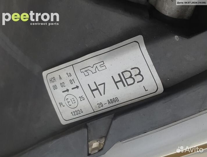 Б/У Б/У Фара левая под полировку BP4K510L0F mazda