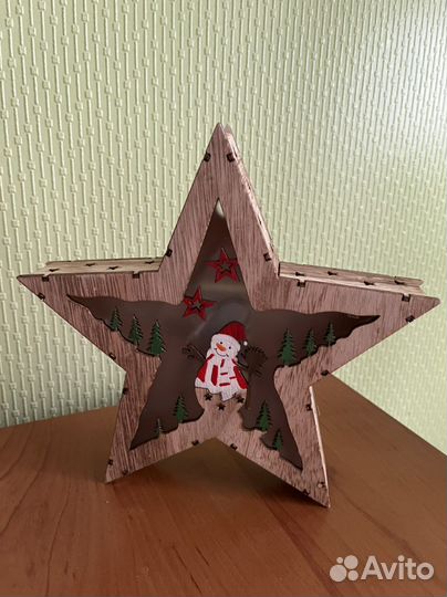 Декоративная звездочка светящаяся