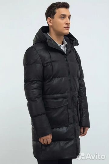 Кожаная куртка мужская зимняя