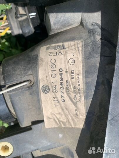 Фара правая Гольф 4 с птф разборка