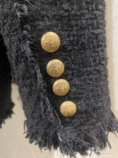 Твидовый пиджак Zara S