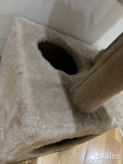 Угловой домик для кошки(когтеточка домик)