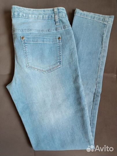 Джинсы Rainbow женские 46 р-р голубые