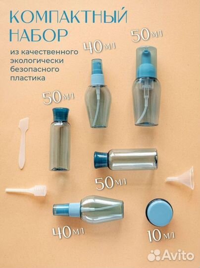 Дорожный набор флаконов