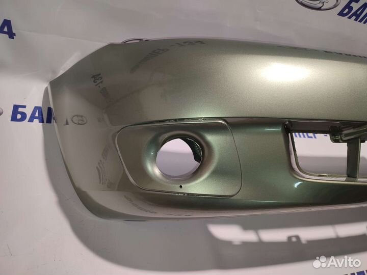 Бампер передний LADA kalina 1 Колумбийская зелень