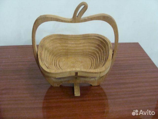 Ваза для фруктов(дерево) складная форма яблоко и