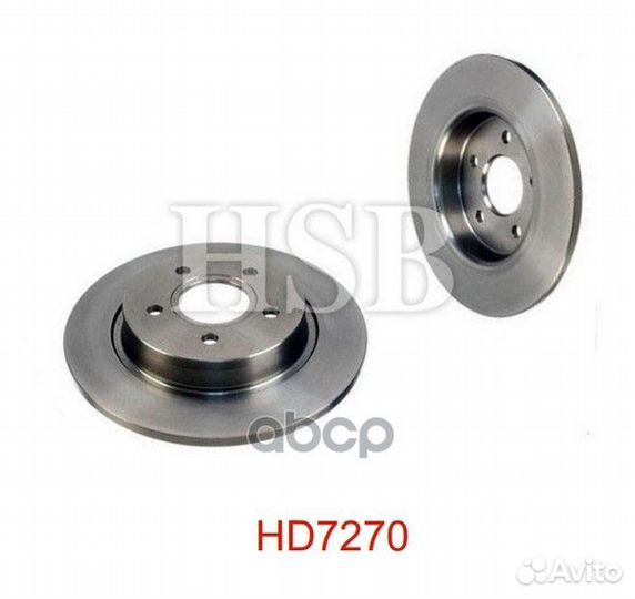 Диск тормозной задний volvo S40/V50 1.8-2.0TD 0