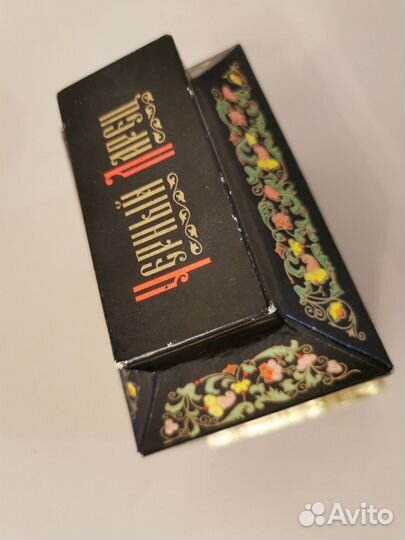 Парфюмерный набор винтаж времен СССР Черный ларец