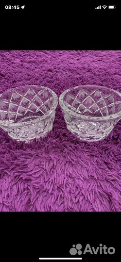 Хрустальная ваза, салатники-конфетницы