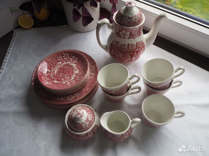 Английская антикварная посуда сервиз