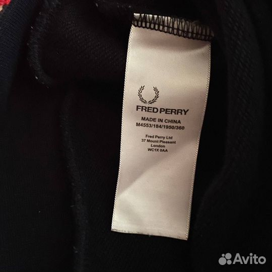 Fred perry свитшот