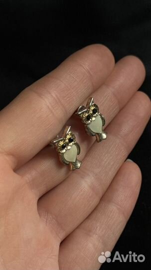 Серьги совы
