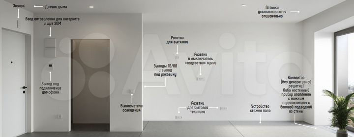 2-к. квартира, 65,7 м², 13/46 эт.