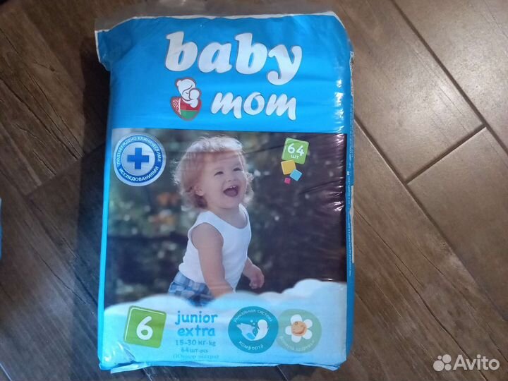 Подгузники baby mom 6