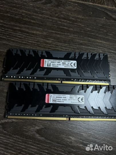 Оперативная память ddr4 Hyperx Predator 16gb 2666